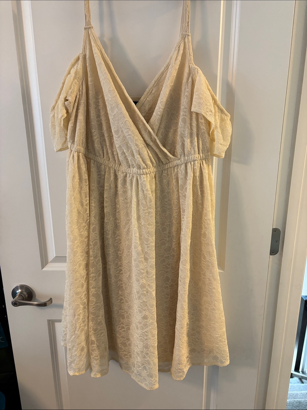torrid Cream Lace Mini Dress